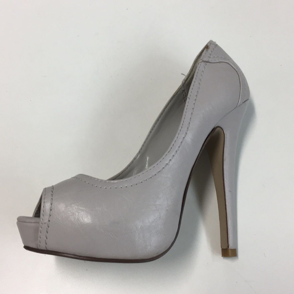 Peep toe high heels